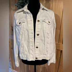 Michael Kors white denim jacket